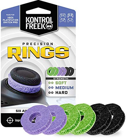 KontrolFreek Precision Rings | Zielerfassungshilfe Bewegungskontrolle für PlayStation 4 (PS4), Xbox One, Switch Pro und Scuf Controller |Gemischte Stärke