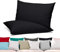BEAUTEX 2er Set Kissenbezug, Kissenhülle aus gekämmter Baumwolle, Premium Jersey 160g/m², Größe und Farbe wählbar (80x80 cm, Schwarz)