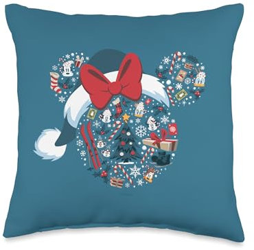 Disney Minnie Mouse Icon Winter Lodge Kissen, 40,6 x 40,6 cm, mehrfarbig