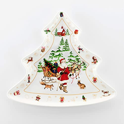 WEISSESTAL Vassoio Albero 28CM Xmas