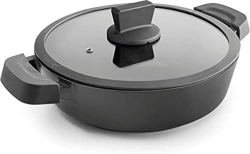 Suinga Tartera con Tapa Titanium Pro con Antiadherente, Aluminio (7,3 Litros - 36 cm)