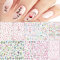 jmeowio 10 Sheets Spring Nail Art Stickers for Women Girls 3D Self-Adhesive Nail Decals Butterfly Flowers Leaves Design Manicure Tips Nail Decoration