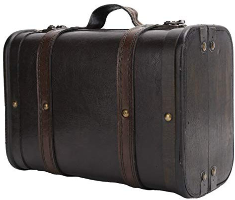 Retro Suitcase Wooden Storage Box Studio Decoration Window Display Photography Props Suitcase Treasure Chest