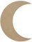 MDF Mond - Deko Zuschnitte Größenauswahl, Größe:35cm, Pack mit:1 Stück