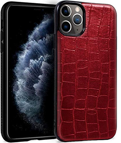 Cool Schutzhülle für iPhone 11 Pro Leather Crocodile Rot