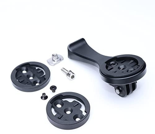 NELboNs Bike Computer Mount Bracket Set Compatible with Garmi n/G/G+/Wahoo/Bryton for Specialized S-Works VENGE Sl7 Stem Bike GPS Adapter Combo Kit