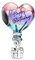 Alstiva Alles Gute zum Geburtstag Heißluftballon-Charm 925 Sterling Silber Charm Anhänger für Armband Charm Bead Pendant für Europäische Armbänder Halsketten Schmuck Geschenk für Damen Frauen