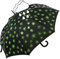 iX-brella Fiberglas Stockschirm Automatik Wetprint - Farbwechsel bei Nässe - Paintdrops Neon Green