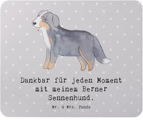 Mr. & Mrs. Panda Mauspad Berner Sennenhund Moment - Geschenk, Tierfreund, PC Zubehör, Dürrbächler, Hundebesitzer, Arbeitszimmer, Schenken, Computer
