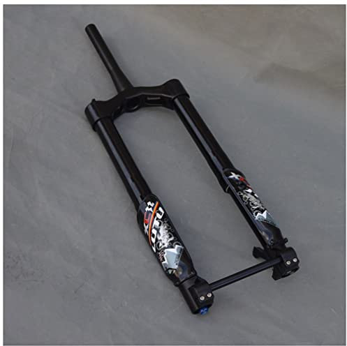 HIMALO E-Bike Fette Gabel 26Zoll Schnee Bike Federung Gabel 130mm Federweg Dämpfung Einstellen MTB Luft Gabel 1-1/2 DIsc Bremse Steckachse 15x150mm Für 5.0'' Reifen