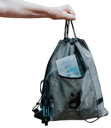 Puribag Pro Kit Schwerkraft-Wasserfilter – tragbares 4-in-1-Wasserfiltersystem für Rucksackreisen, Camping und Notfälle – hängt überall, filtert Wasser
