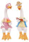 ACUYE Cartoon Huhn Garten Deko,Zwei Hühner Garten Figuren Deko,Paar Huhn Dekoration Set,Tolle Gartendeko für Draußen,Kantenhocker Figuren Deko