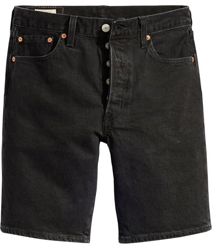 Levi's Herren 501® Original Shorts Denim Shorts,Black Accord Short,33W