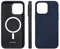 Deppa Alcantara Hülle für iPhone 13 Pro Max (6,7') mit Magsafe [Silikon Kanten] Stoßfeste Handyhülle Case| Erhöhter Kameraschutz| Echtes italienisches Alcantara| Premium-Qualität Cover (Blau-9041)