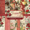 Scrapbook-Papierpackung, 15.2x15.2 cm, Frühlings-Scrapbooking, Vintage-Scrapbooking-Zubehör, 12 Designs, Retro-Blumenmuster, Scrapbooking, Dekoration (J-01)