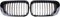 DECI Auto Front Kühlergrille für BMW Serie 3 E46 M3 Coupe Cabrio 1999-2003- 2007,Front Nieren Kühlergrill Front stoßstange Gitter Waben Grill Dauerhaft,A-Nero