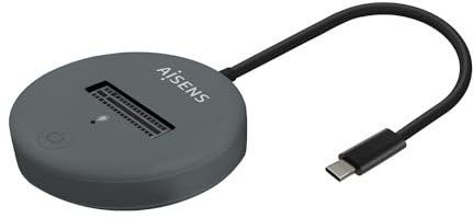Aisens USB-C Dock M.2 Sata/Nvme-Usb3.1 Gen2 Gris
