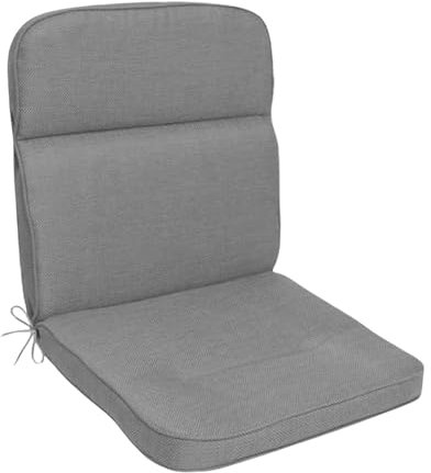 KETTtex EXKLUSIV Auflage Mittellehner Grau I Gartenstuhl Polster 110x50x7cm I KTH3 Sitzauflage weich & robust I Stuhlauflage atmungsaktiv I Sitzkissen hautverträglich I Dessin 2631