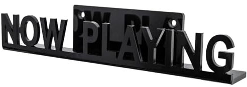 TuoYi Now Playing Vinyl Record Wall Mount Shelf, Black 7 Inch Acrylic Album Display Holder, LPS Storage Holder for Record