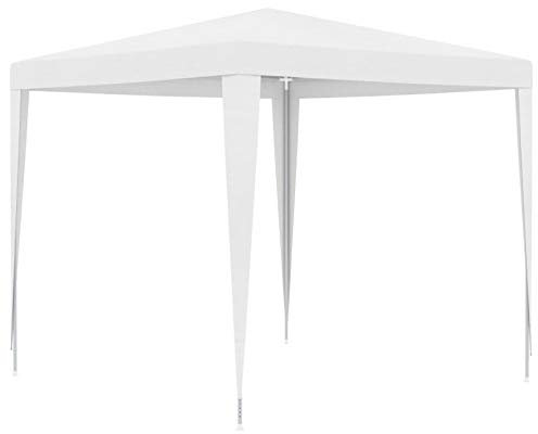 LAPOOH Partyzelt, Festzelt, Pavillion, Bierzelt, Garten Party Zelt, Gartenzelt, Grillpavillon, 2,5 x 2,5 m Weiß