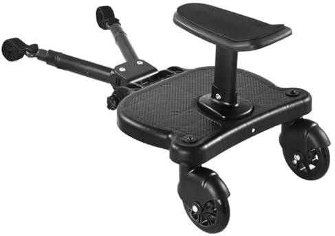 Cikiki Universal Buggy Board mit Sitz, Kiddy Board, Buggy Stroller Board, Sec Pedal Standing Adapter Board, Kinderwagen