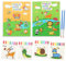 GZCY 2 Packfarbe mit Wasser Malvorlagen Kit - Wasserfarbe Papierkunst und Kunsthandwerk für Kleinkinder Kinder im Alter 2 3 4 5 6 7 8 Jahre alt - Junge Dinosauriergeschenk ((Tier & Insekt))
