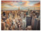 YYHMKBYY New York City mit Empire State Building und Skyline von Manhattan im Sonnenuntergang，DIY 5D Diamond Painting Set Full Diamond Round Diamond Dekorative Malerei Einfache Modern（40x50cm）-B13