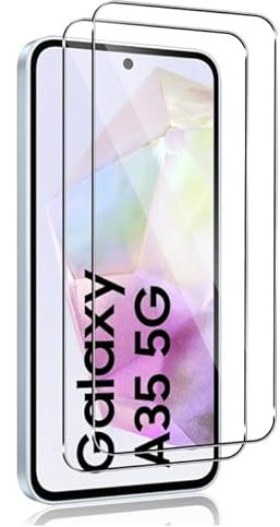 HQ-CLOUD® LOT DE 2 Verre Trempé Pour Samsung Galaxy A35 5G .Film de Protection d'écran Transparent - Anti Rayures - Ultra Résistant Dureté 9H