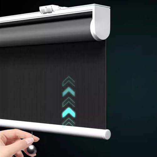 FENGSHOUU Springrollos,100% Verdunkelungsrollos,Klemmrollo Thermorollo,Fensterrollo innen Sonnenschutz und Sichtschutz,für Zuhause und Büro,Anpassbar,Breite×Höhe (90cm x 140cm)
