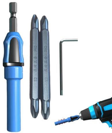 Gkumgwo Portabrocas de extensión portabrocas magnético, Portabrocas de aleación de aluminio preciso, Portabrocas extensible resistente al desgaste para principiantes y profesionales