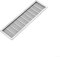 Grille de ventilation pour plinthe de cuisine ou chambre à coucher, matériau ABS, résistant aux acides et aux alcalins (argent)