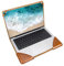 Solo Pelle Étui de protection en cuir véritable pour MacBook Air 15,3 (2024) d'Apple MacBook Air 15 (2024), marron cognac