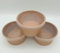 Lot de 25, 50 ou 100 boîtes à soupe jetables en kraft marron avec couvercles transparents, idéales pour les sauces, les pots de crème glacée, les nouilles, les charcuteries (400 ml)