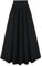 SCARLET DARKNESS Maxi gonna da donna vittoriana vintage elastica a vita alta gonna medival, Nero , S