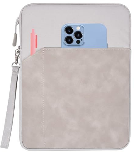 CAAORDKSO 6-7 Inch Protective Sleeve Carrying Case for 6 6.8 7 Kindle, All-new Amazon Kindle Paperwhite, Basic Lux 4 E-Book Reader 6ʺ,Kobo Libra Colour eReader 7”/Kobo Clara BW eReader 6 Case,Grey