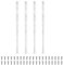 PATIKIL 20x1.2 Inch Piano Hinge,4 Pcs 304 Stainless Steel Continuous Hinge with Holes for Piano Gate Door Wooden Storage Box Cabinet Boat,Silver