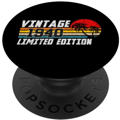 Vintage 1940 Limited Edition 85 Jahre alte Geschenke 85. Geburtstag PopSockets Klebender PopGrip