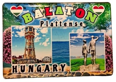 Plattensee, Balatonsee, Ungarn Souvenir, Plattensee Kühlschrankmagnet, Reiseandenken aus Balaton, Plattensee Souvenir. Geschenk aus Balaton-Ungarn 040225