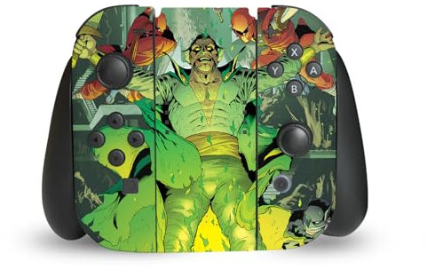 Head Case Designs Offizielle Batman DC Comics Ra's Al Ghul Schurken Galerie Vinyl Haut Gaming Aufkleber Abziehbild Abdeckung kompatibel mit Nintendo Switch Joy-Con Controller