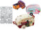 Sredwtk Blumen Halloween Weihnachten Reisewagen Geschenkbox Stanzschablonen Schachtel Stanzschablonen Box Metall Prägeschablonen Stanzmaschine Stanzformen Schablonen für DIY 3D Keksbox Süßigkeitenbox