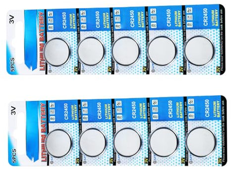 Multipacks Of 5/10 CR2450 Lithium Button Cells 3V Power Sources CR2450 3V Lithium Coin Battery For Electronic Devices Long Last Power