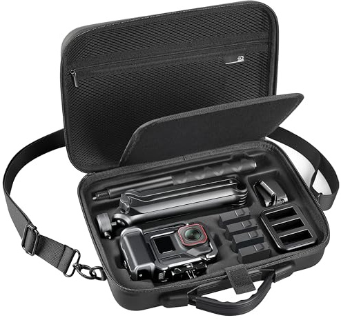 Carrying Case for Insta360 Ace Pro 2 Xplorer Grip Kit Accessories | Storage Travel Bag for Insta 360 ACE Batteries Charger Multi Mount/114cm Selfie Stick