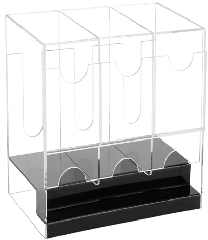 Kartenspender – Booster- mit 3 Plätzen, Kartenspender zum , transparenter Organizer für Sport, für Sammelkarten, Spieleabende und Dinge,