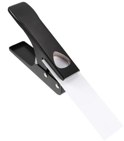 Supvox Gitarrenschneider Lochstanze aus Eisen mit Silikonpolster Komfortables Handgefühl und Fleckenresistent für Selbstgemacht Gitarre und Dünne Gitarrenplektren