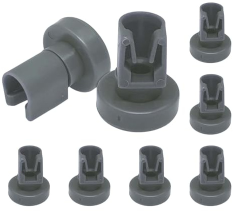Oberkorbrollen Set, 8x Kompatibel mit AEG Favorit, Zanussi, Privileg Geschirrspüler | Universale Ersatzrollen für Einfache Montage