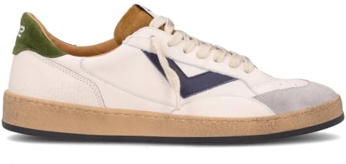 4B12 Play New Sneakers aus weißem Leder mit bunten Details. Play New U122 Blau Herren 40, blau, 42 EU