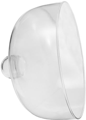 Kichvoe Tapa de Vidrio para Microondas de 24cm Resistente a Altas Temperaturas Cubierta Antisalpicaduras Que Conserva el Calor para Comidas en Oficina y Hogar