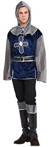 Bristol Novelty AC351A Medieval Knight Costume (UK Chest Size 46-48-Inch)