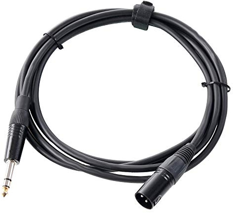 Pronomic JXM-2.5 Audiokabel Patchkabel Adapterkabel (Länge 2,5m, säure- und ölfest, Spannzangen-Zugentlastung)