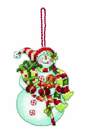 Dimensions Counted X Stitch -Snowman with Sweets, 70-08915
